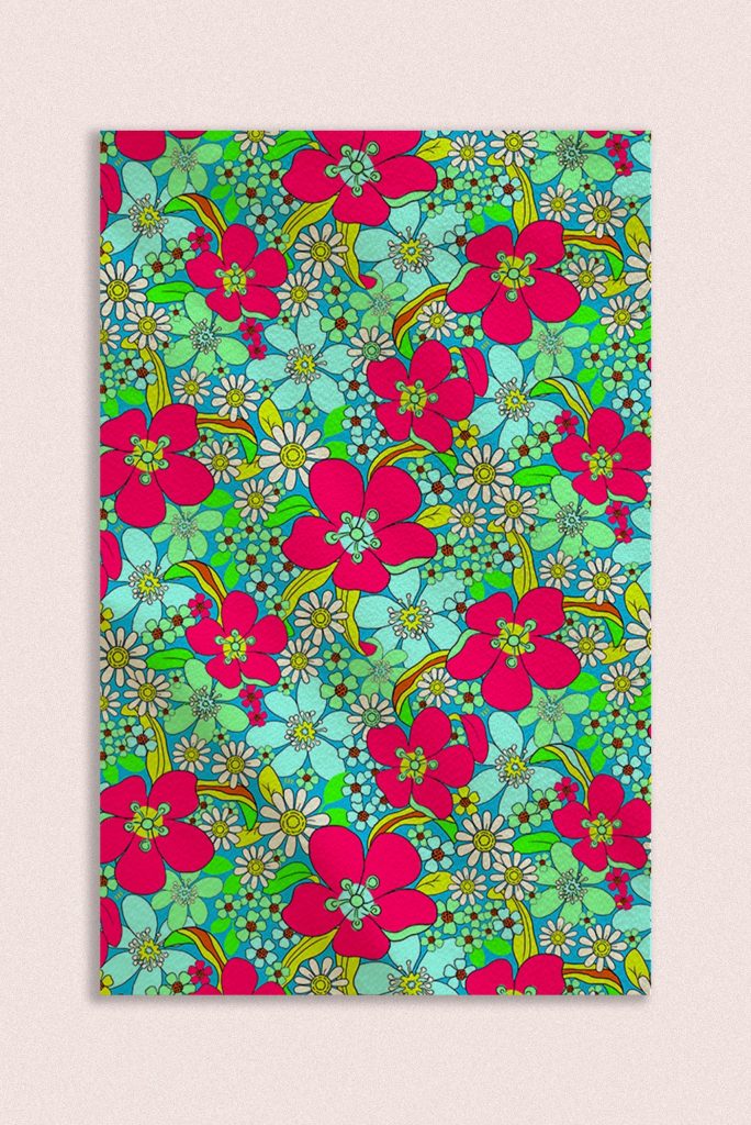 TELO FANTASIA POP AZZURRO