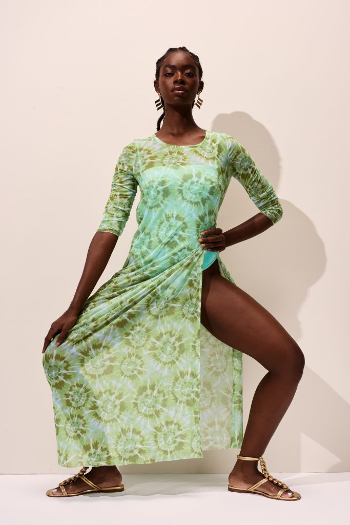 SELENE TULLE fantasia TIE DYE VERDE